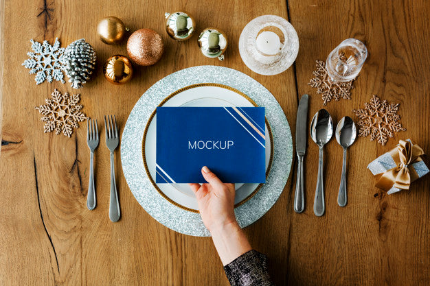 Christmas New Year Celebration Decorations Concept Psd