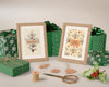 Christmas Paintings Theme Beside Gifts Psd