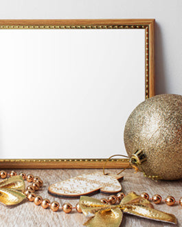Christmas Photo Frame Mockup In 4K