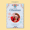 Christmas Poster Template With Photo Psd