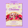 Christmas Poster Template With Picture Psd
