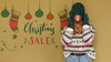 Christmas Sale And Woman Covering Her Face With A Hat Psd