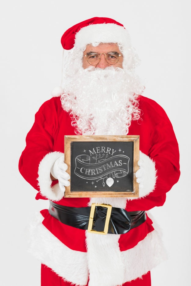 Christmas Sale Mockup With Santa Psd