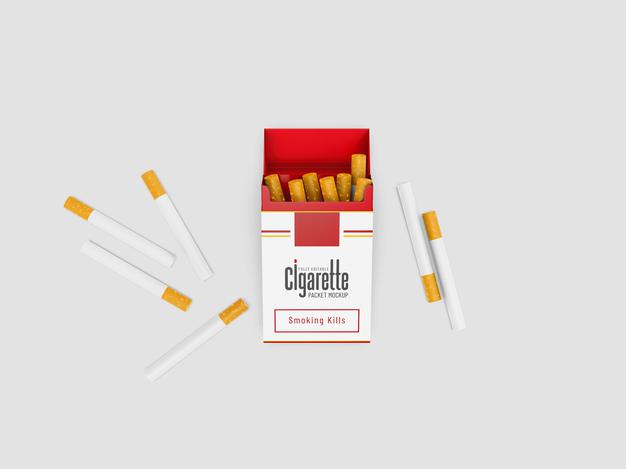 Cigarette Packet Mockup Psd