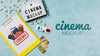 Cinema Arrangement With Clipboard Mock-Up And Copy Space Psd