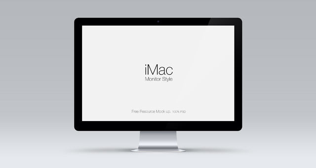 Cinema Display Psd Mockup