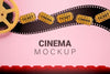 Cinema Mockup With Movie Tickets Psd