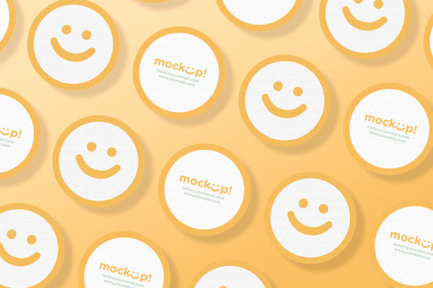 Circle Mock Up Business Card Psd