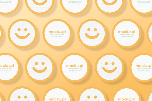 Circle Mock Up Business Card Psd