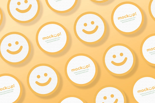 Circle Mock Up Business Card Psd