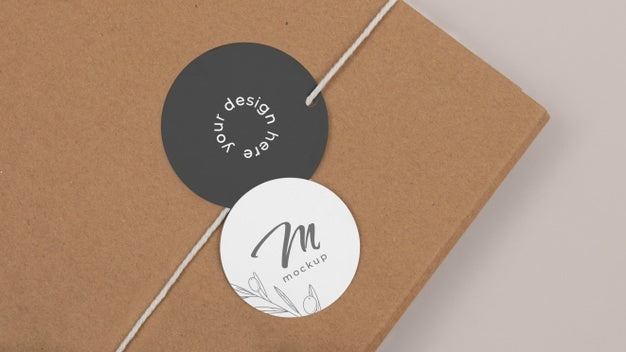 Circle Shaped Tag Price Mockup Psd