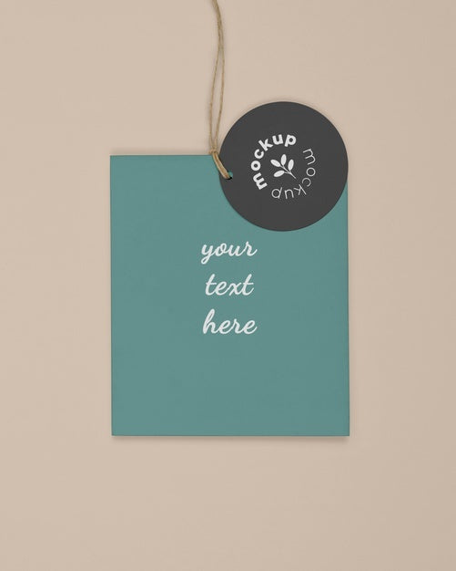 Circle Shaped Tag Price Mockup Psd
