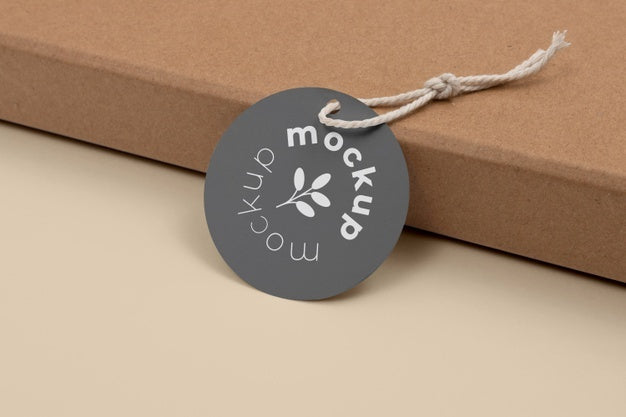 Circle Shaped Tag Price Mockup Psd