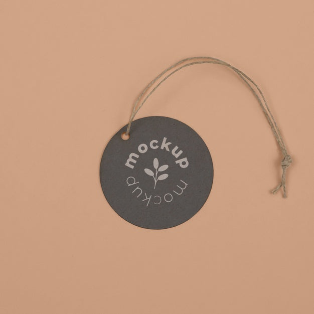 Circle Shaped Tag Price Mockup Psd