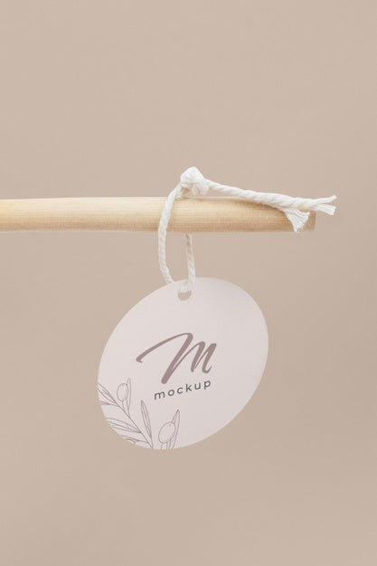 Circle Shaped Tag Price Mockup Psd