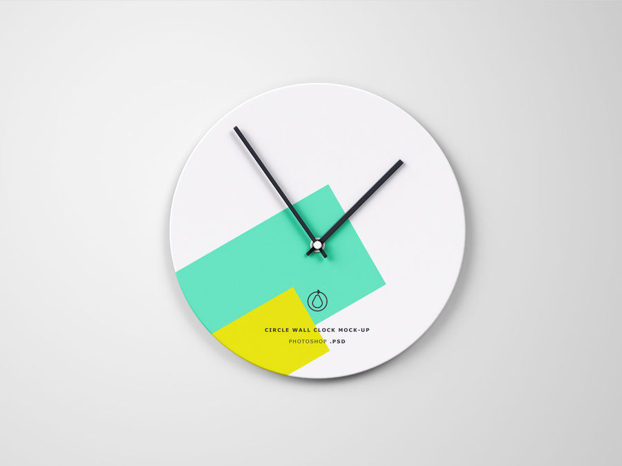 Circle Wall Clock Mockup