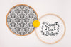 Circular Frames With Yellow Flower Save The Date Mock-Up Psd