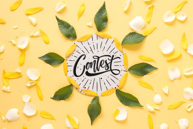 Circular Paper Mockup With Wedding Concept Psd