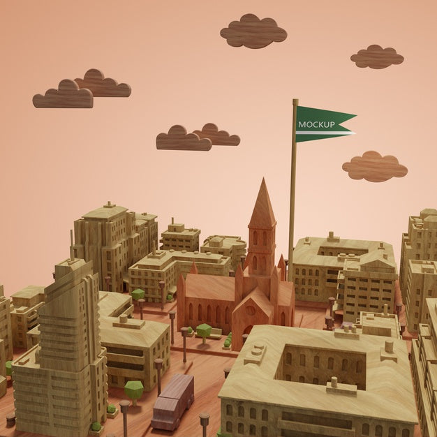 Cities World Day Mock-Up Psd