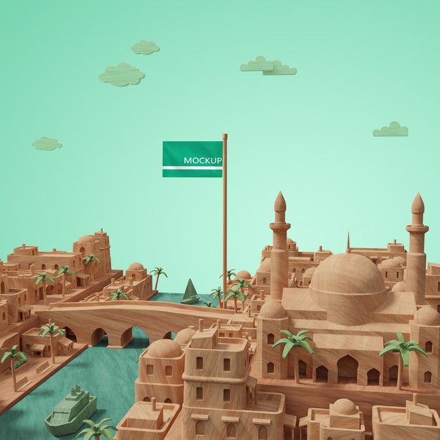 Cities World Day Model Psd