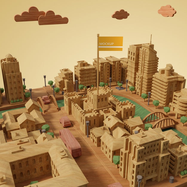 Cities World Day Model With Mock-Up Psd