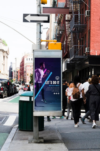 City Billboard Concept Mock-Up Psd