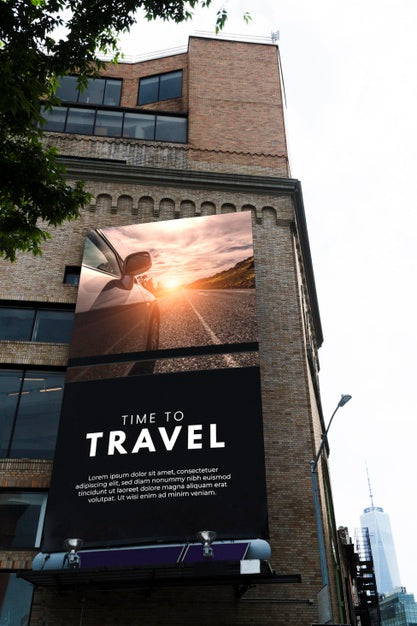 City Billboard Concept Mock-Up Psd