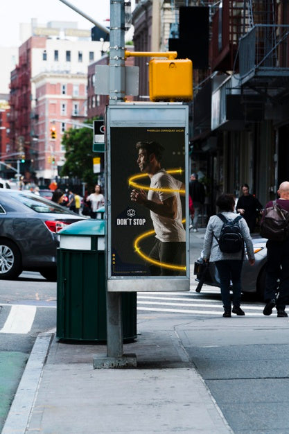 City Billboard Concept Mock-Up Psd