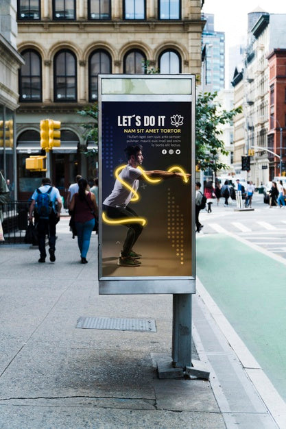 City Billboard Concept Mock-Up Psd