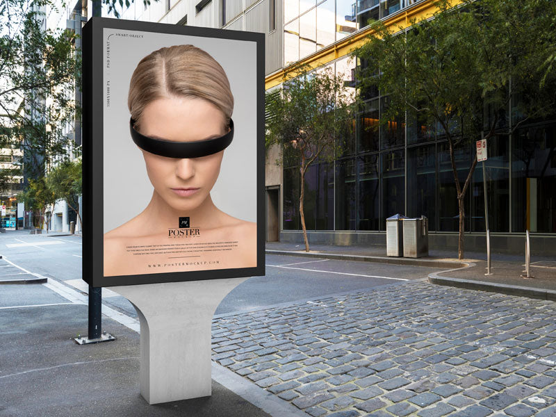 City Outdoor Billboard Poster Mockup Design