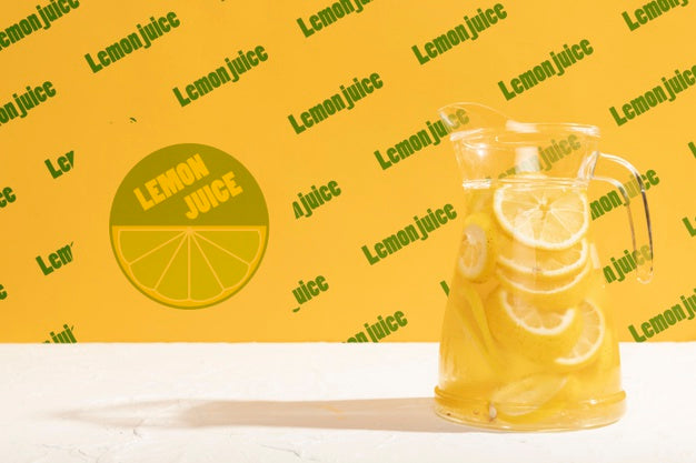 Classic Lemonade Jar With Mock-Up Psd