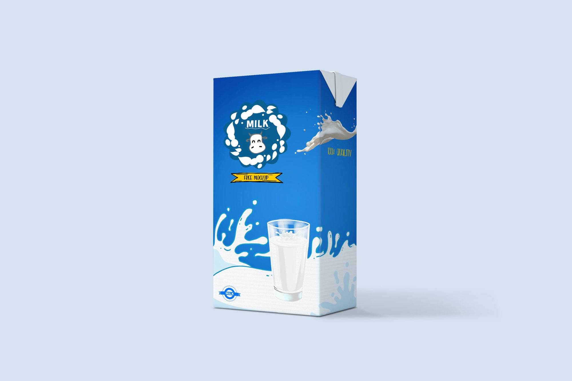 Classic Milk Packaging Mockup
