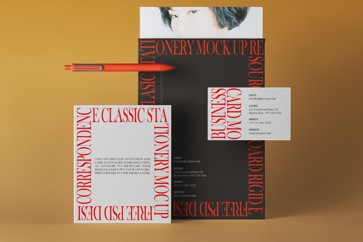 Classic Psd Mailing Mockup Set