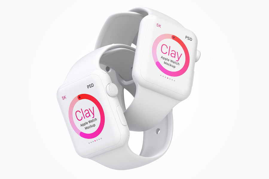 Clay Apple Watch Mockup 07
