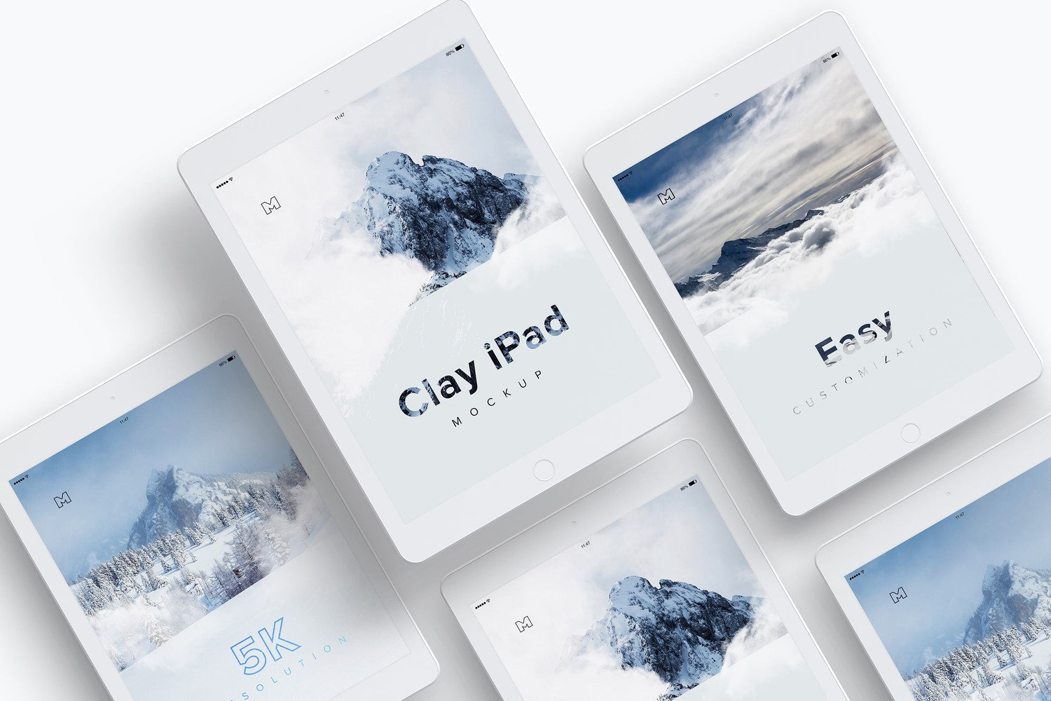Clay Ipad 9.7 Mockup 07