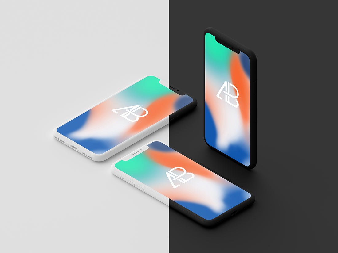 Clay Iphone X Mockup Vol.2