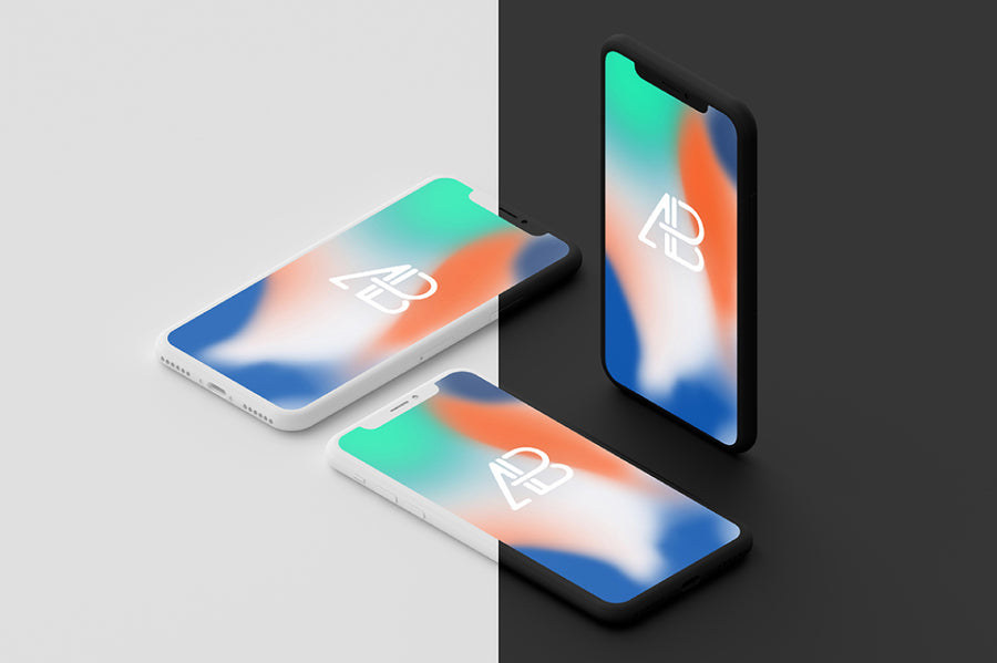 Clay Iphone X Mockup Vol.2