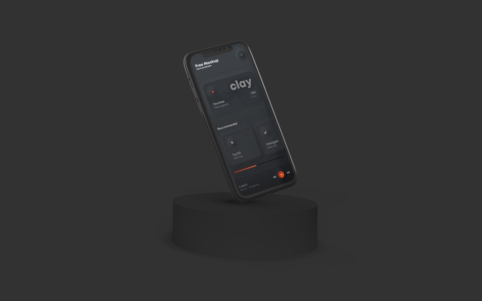 Clay Phone Scene Mockup
