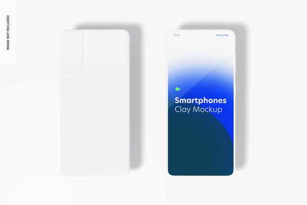 Clay Smartphone Mockup Psd