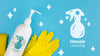 Cleaning Lotion And Protection Gloves House Cleaning Psd