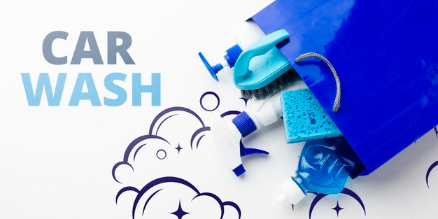 Cleaning Products In Bag Mock-Up Psd