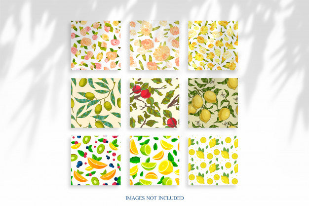 Clear Square Pictures Mockup Psd