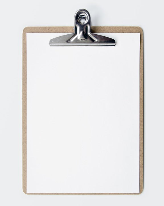 Empty White Clipboard Photo Mockup