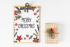 Clipboard Mockup With Christmas Composition Psd