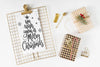 Clipboard Mockup With Christmas Composition Psd