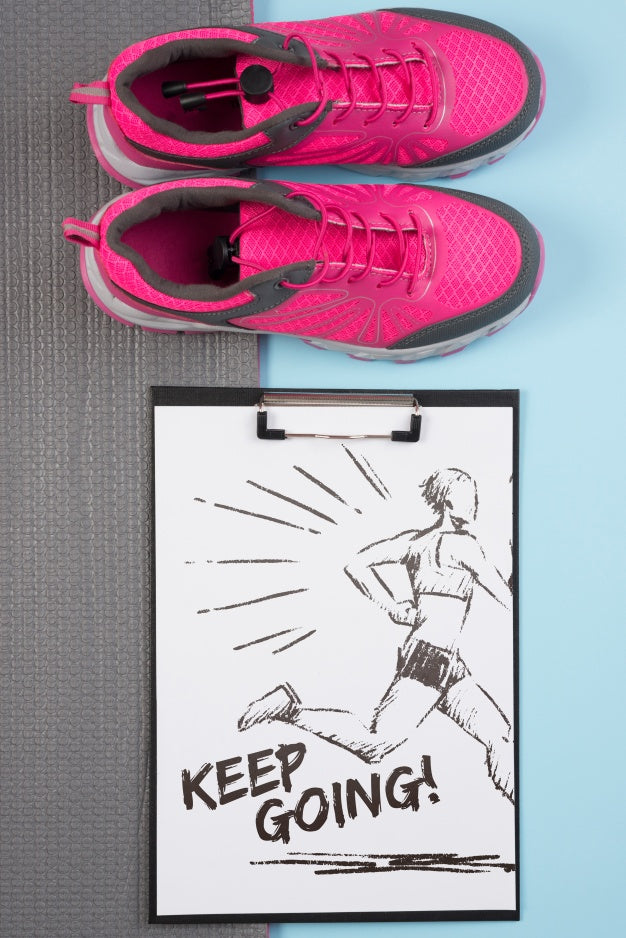 Clipboard Mockup With Fitness Concept Psd