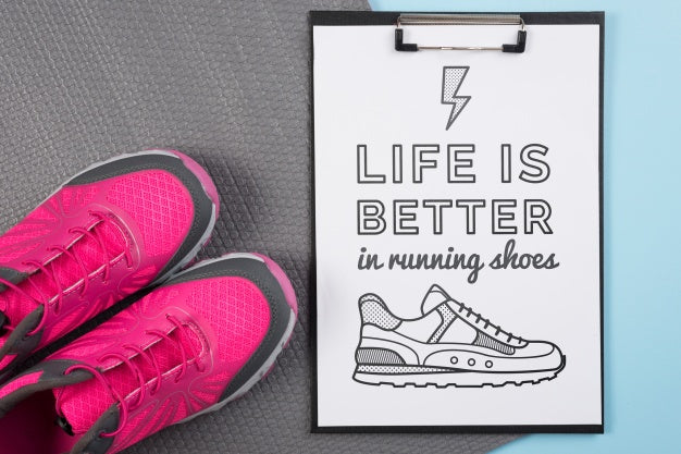 Clipboard Mockup With Fitness Concept Psd