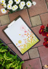 Clipboard Mockup With Flowers Psd