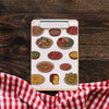Clipboard Mockup With Food Concept Psd