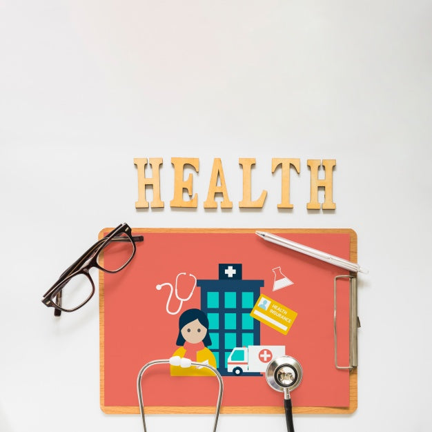 Clipboard Mockup With Health Concept Psd